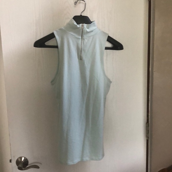 Express Mesh Lace Inset Sweetheart Neck Tank - Picture 6 of 8